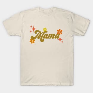 70s style Mama - green T-Shirt